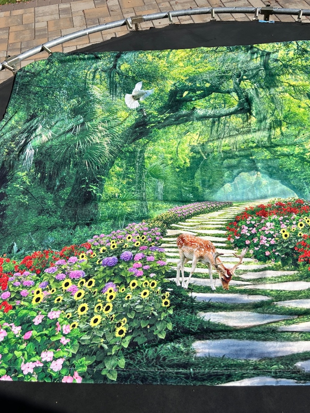 Extra Large Nature Scene Blackout Window Curtain 105" x 83" 1 piece fully lined